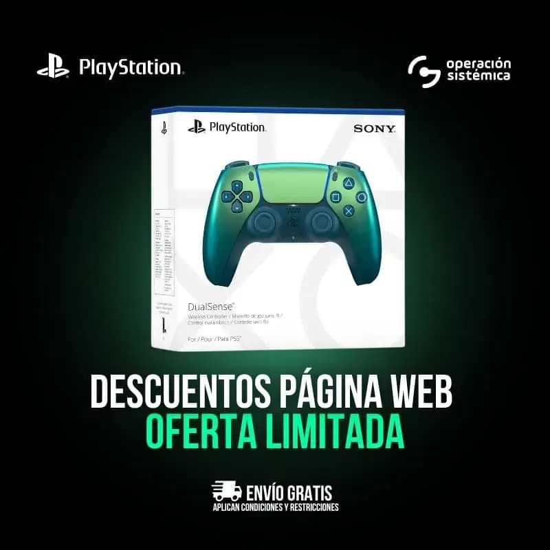 Control para PS5 Dualsense Cromado Teal - PST-38