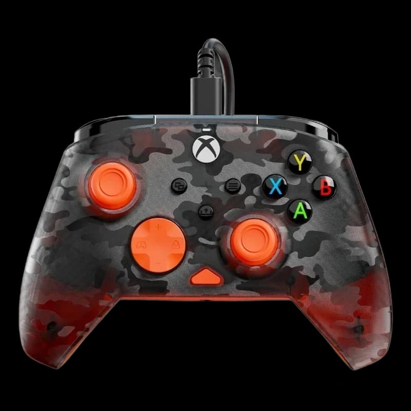 Turtle Beach XBOX Rematch Core Wired Controller Black Camo Orange - TBCR-04