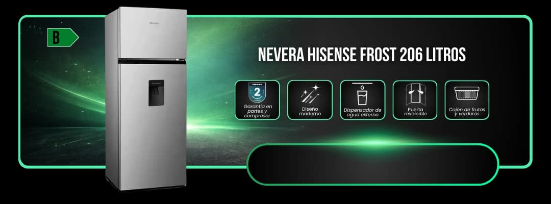 Nevera Hisense 206L