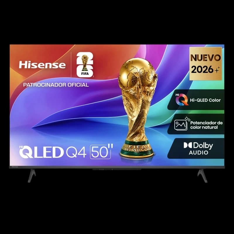 Televisor Hisense QLED Q4 de 50 pulgadas con tecnología Hi-QLED Color, potenciador de color natural y Dolby Audio