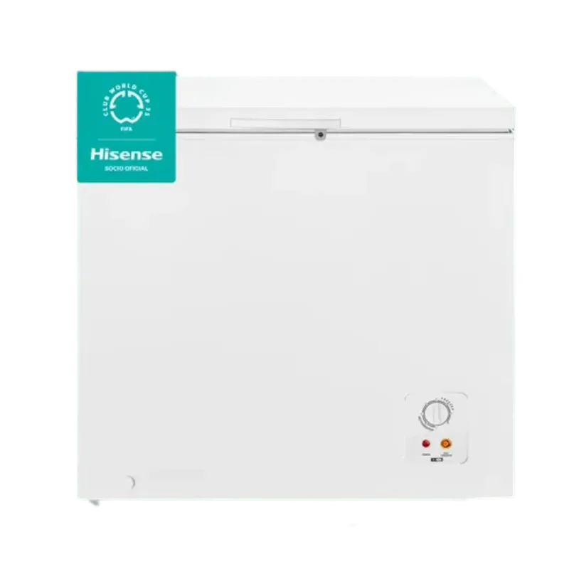 Congelador Hisense 198 litros con diseño minimalista, Hisense patrocinador autorizado de Club World Cup 25.