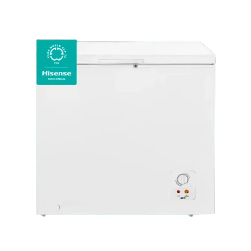 Congelador Hisense BD-144 – Compacto y Eficiente Congelador horizontal Hisense BD-144 con diseño compacto en color blanco