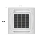 Medidas de la unidad interna del aire acondicionado LG tipo casette 60000btu