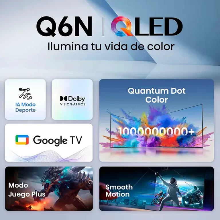 Televisor Hisense 50Q6N con Google TV y Quantum Dot Color