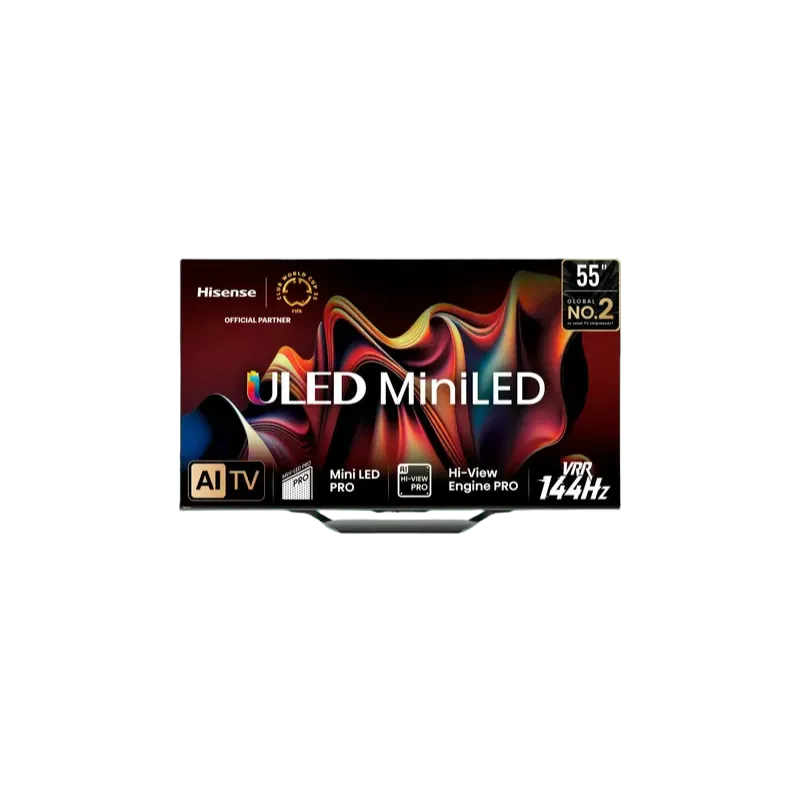 Televisor Hisense 55U7N con tecnología ULED y Quantum Dot Color, Hisense patrocinador autorizado de Club World Cup 25.