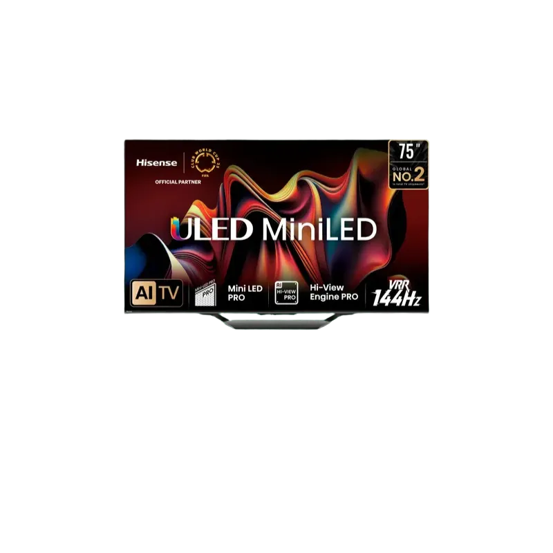 Televisor Hisense 75U7N con tecnología ULED y Quantum Dot Color, Hisense patrocinador autorizado de Club World Cup 25.