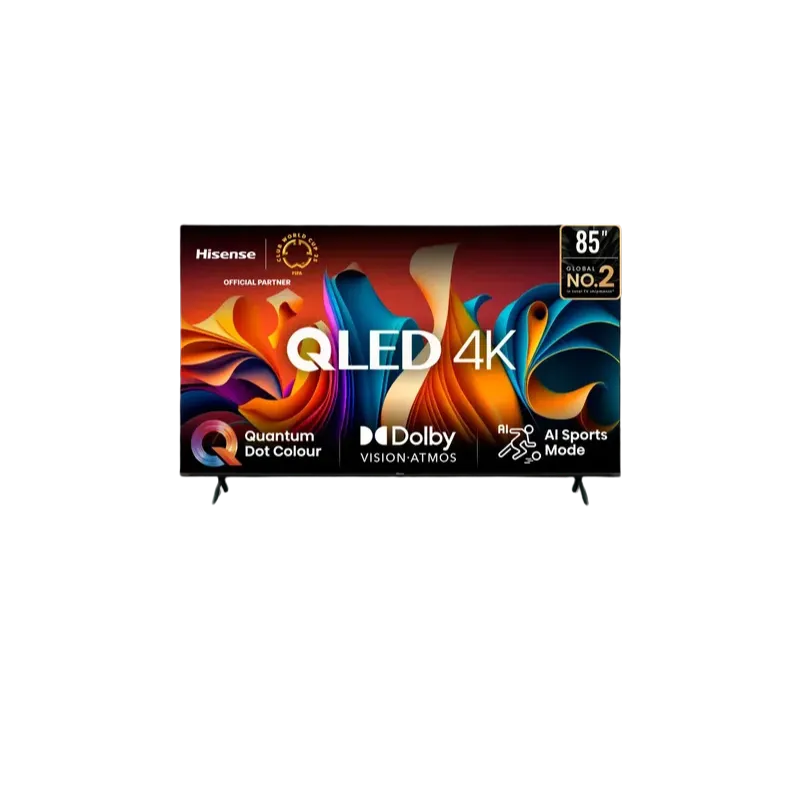 Televisor Hisense 85Q6N Club World Cup 25 Televisor Hisense 85Q6N, con tecnología QLED y Dolby Vision Atmos, Hisense patrocinador autorizado de Club World Cup 25.