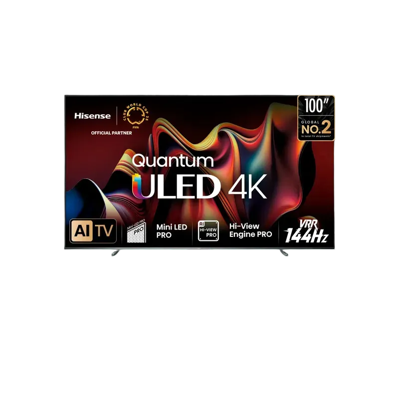 Televisor-Hisense-U76N-Club-World-Cup-25 Televisor Hisense 100U76N con tecnología ULED y Quantum Dot Color, Hisense patrocinador autorizado de Club World Cup 25.