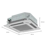 medidas de la unidad interna del aire acondicionado hisense casette 36000btu