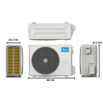 Medidas de la unidad externa del aire acondicionado midea all easy pro 24000btu