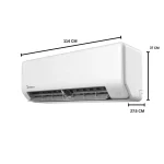 Medidas de la unidad interna del aire acondicionado midea all easy pro 24000btu