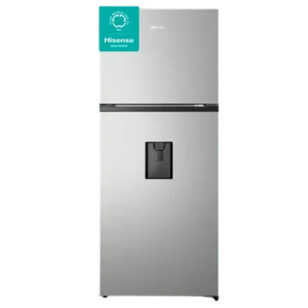 Nevera HISENSE No Frost 375 Litros RT14N6CDX BCD-375 Silver con un diseño moderno y avanzado.