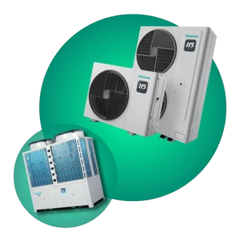 Categoria aires industriales Sistemas de climatización industrial con tecnología avanzada para grandes espacios.