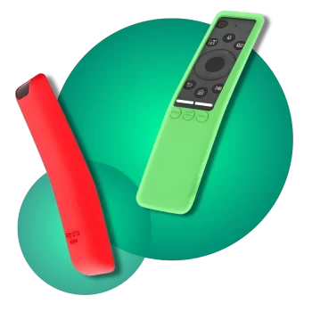 Categoria forros para control remoto Fundas protectoras de silicona en colores vibrantes para controles remotos.