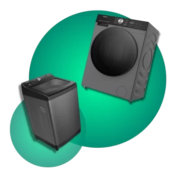 Categoria lavadoras Lavadoras de carga superior y frontal con diseño moderno y tecnología avanzada.