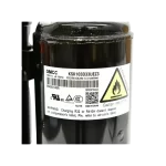 Etiqueta técnica del compresor Midea KSK103D33UEZ3 con advertencias y certificaciones