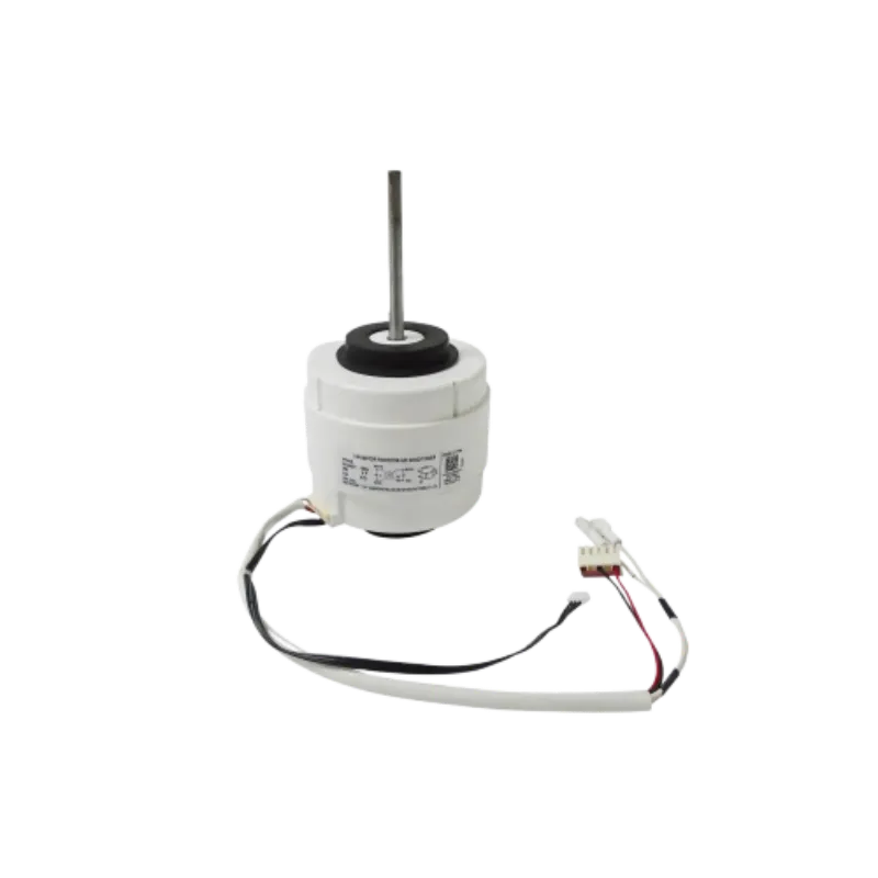 Motor blower Midea interior con eje visible y conexiones Motor blower Midea 11002012003053 frontal con eje metálico