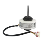 Motor Blower ZKFP-30-8-3-10 para unidad interior Midea 11002015011867 Motor Blower 11002015011867 ZKFP-30-8-3-10 Midea vista lateral con etiquetas visibles