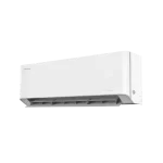 Hisense Esmeralda Inverter Retiq B con aletas desplegadas para flujo de aire Aire acondicionado Hisense Esmeralda Inverter Retiq B con aletas abiertas en vista lateral