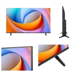 Vista frontal, lateral e inclinada del Smart TV Hisense 43A4NV Full HD