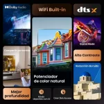 Funciones del TV Hisense 43A4NV: Dolby Audio, Game Mode, color y contraste