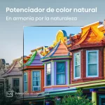 Comparativa de colores con potenciador natural del TV Hisense 43A4NV