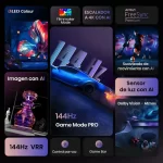 Hisense Q7QG 65″ con 144Hz, Game Mode Pro y Freesync Premium Modo Game Pro 144Hz y Freesync Premium en el Hisense 65Q7QG