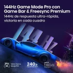 Hisense Q7QG 144Hz Game Mode Pro con Freesync Premium y tasa de refresco alta Modo gaming del televisor Hisense 65Q7QG con 144Hz, Game Bar y Freesync Premium