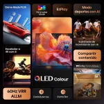 Tecnologías del Hisense Smart TV QLED 50″ 4K: escalador AI, Dolby Vision, modo deportes y EzPlay Funciones destacadas del televisor Hisense QLED 4K 50Q6QV: IA, QLED, Dolby, Game Mode y más
