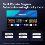 Hisense 55Q6QV QLED 4K – Conectividad inteligente con VIDAA, Alexa y Apple Interfaz del televisor Hisense 55Q6QV con aplicaciones y asistentes inteligentes
