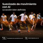 Suavizado de movimiento con IA en el televisor Hisense 65Q6QV para acción deportiva fluida