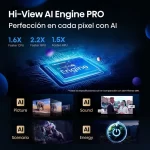 Hisense 100U8QG con procesador Hi-View AI Engine PRO y optimización inteligente