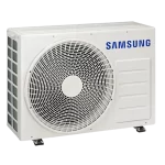 Lateral protector unidad exterior Cassette Samsung 24000 BTU Unidad exterior Samsung 24000 BTU con protector lateral visible