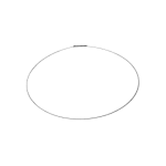 Aro metálico completo ACA56078801 para goma de puerta de lavadora LG, mostrando su forma circular y el resorte de tensión.