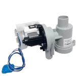 Bomba de drenaje LG AHA74873603 original con motor Hanning y etiqueta visible en vista lateral.