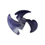 Perfil Lateral del Ventilador Axial Midea 12100105000084 – 3 Aspas Ventilador axial Midea original de 3 aspas visto desde perfil lateral