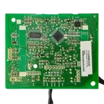 Vista trasera circuito Display Board EU-KFR26G/N1Y-AF.JD.GN | 17122000053593 Tarjeta display Midea EU-KFR26G/N1Y-AF.JD.GN vista trasera con circuito y microcontrolador