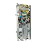 Detalle de las borneras de conexión y el contactor de la caja de control Midea para aire acondicionado, modelo 17222700001556.