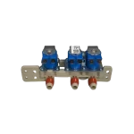 Electroválvula LG AJU72912501 con entradas de agua fría y caliente