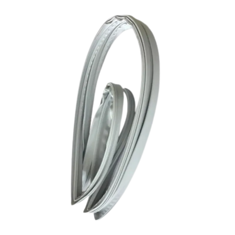 Esquina de Empaque LG 4987JJ1004L | Unión Perfecta y Duradera Esquina termosellada del empaque de puerta para nevera LG 4987JJ1004L, mostrando la calidad de la unión.