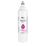 Etiqueta técnica del filtro LG LT800P ADQ736134 para neveras LG Filtro de agua LG LT800P con etiqueta técnica y conexión de entrada compatible