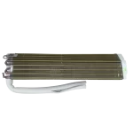 Evaporador para unidad interna de aire acondicionado 24.000 BTU Midea 15822000008281 con tuberías de cobre y aletas doradas