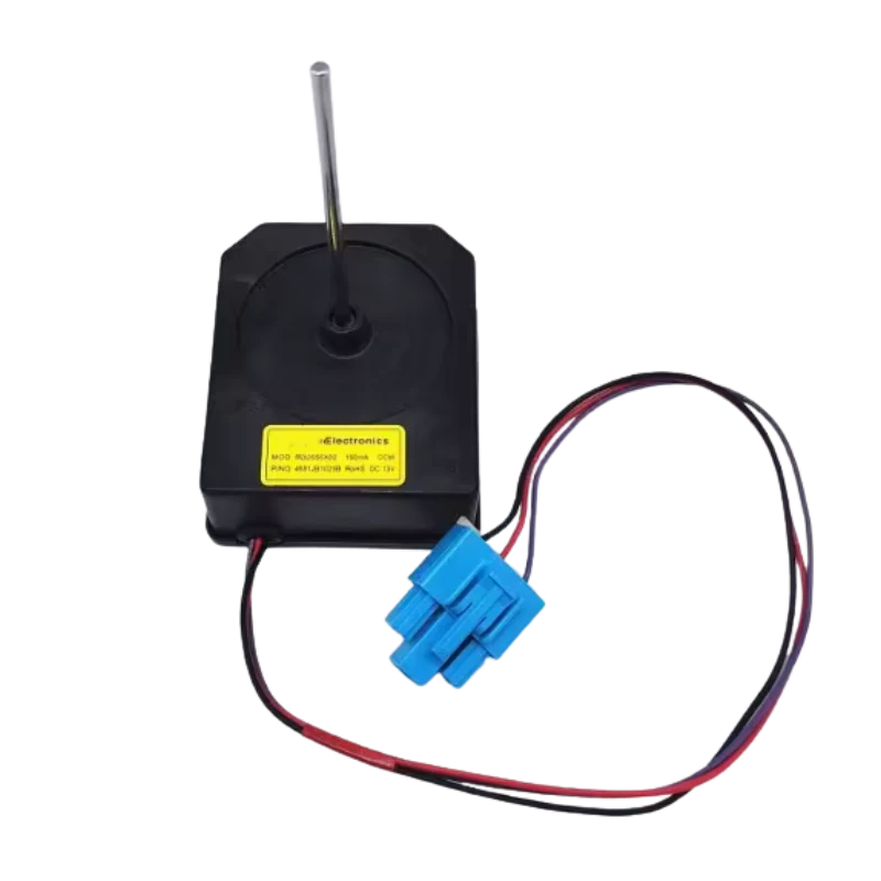 Fan Motor LG 4681JB1029B con conector azul y etiqueta amarilla