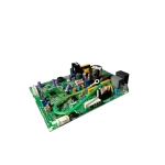 Tarjeta Midea 17122000034048 con etiqueta del modelo y pines de conexión visibles.