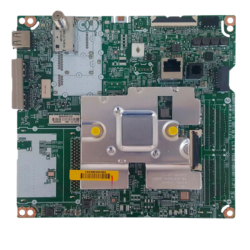 Vista frontal de la Main Board Smart TV LG EBU66385201