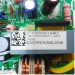 Main Board Midea 17122000A14492 para unidad interior, PCB con componentes electrónicos y etiqueta de referencia visible.