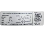 Motor Asíncrono Monofásico 11002012002240 para Aire Acondicionado 220V Motor Asíncrono Monofásico 11002012002240 para aire acondicionado split 220V