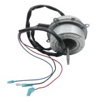 Motor Fan 11002012033636 para Aire Acondicionado Midea | 2 Velocidades, 48W, 220V Motor fan 11002012033636 para aire acondicionado Midea, 2 velocidades, 220V, con eje roscado y cables de conexión