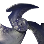 Perfil Lateral del Ventilador Axial Midea 12100105000084 – 3 Aspas Ventilador axial Midea original de 3 aspas visto desde perfil lateral