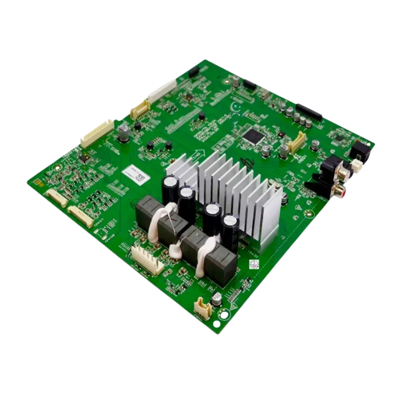 Placa Main LG EBR85801212 vista angular con componentes y disipador